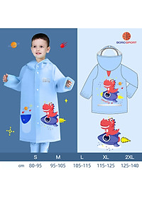 Áo mưa trẻ EM CHO BÉ TRAI BÉ GÁI CÓ CHIỀU CAO TỪ 80CM-140CM , CHẤT LIỆU eva MỀM MẠI AN TOÀN , CHỐNG THẤM , SIÊU BỀN - BORO SPORT