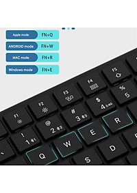 Bàn phím không dây mini K23 kết nối bluetooth + Usb wireless pin sạc hỗ trợ đa nền tảng thiết bị hàng nhập khẩu