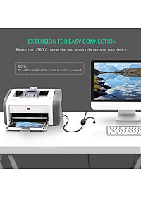 Cáp mở rộng tín hiệu USB 3.0 dài 10M cao cấp chính hãng Ugreen 20827