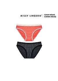 Bộ 2 Quần Lót Thun lạnh Sớ Lụa Miley Lingerie FWS_00 - MÀU ĐEN + CAM