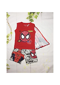 Đồ bộ thun bé trai siêu nhân nhện-Spider man từ 10-40Kg-giặt không vở hình-H&N
