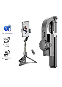 Gậy tự sướng chống rung L08 kiểu gimbal tripod dùng cho điện thoại, selfie chụp ảnh bằng remote Bluetooth 4.0