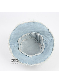 Nón vành tròn, Mũ bucket jean rách nam nữ phong cách cá tính