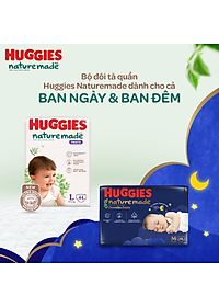 Tã/Bỉm quần Huggies Platinum NatureMade M58/L44/XL38/XXL26-Gói Super Jumbo & Jumbo