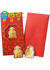 (Tết 2022) Bao lì xì hình con Hổ, Cọp mạ vàng, Bao lì xì Thần Tài quà tặng phong thủy, Tết Nhâm Dần
