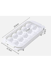 Khuôn làm đá hình tròn có nắp đậy HENRYSA - Chính hãng