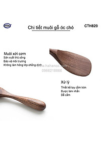 Muôi xới cơm đa năng bằng gỗ Óc Chó (Nhập khẩu Mỹ) - Muôi đa năng - chiên xào các loại, chịu nhiệt độ cao