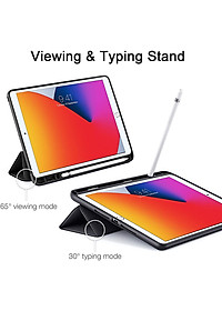 Bao da cho iPad Gen 8 10.2 2020 ESR Rebound Pencil Slim Smart Case (Có khe cắm bút Apple Pencil) - Hàng Nhập Khẩu