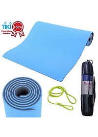 [CHỌN MÀU] THẢM TẬP YOGA, GYM 2 LỚP+ TÚI ĐỰNG THẢM TẬP YOGA + DÂY BUỘC CHUYÊN DỤNG - CHÍNH HÃNG DODODIOS