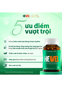 [Tặng Qik Hair Nữ 15v] Combo 4 Hộp 30v -  Viên Uống Bổ Gan Hewel Ecogreen – Giải Độc Gan Mát Gan, Hỗ Trợ Tiêu Hóa