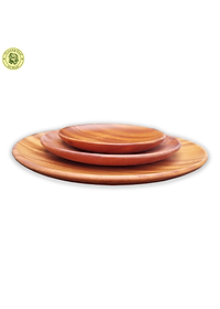 Bộ 04 Khay/Dĩa Gỗ Hình Tròn - Khay Dĩa Để Trái Cây - Đồ Gỗ Nhà Bếp Thương Hiệu Trường Sơn