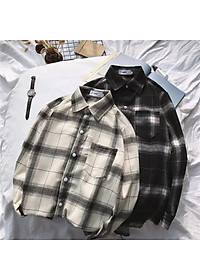 Áo Sơ Mi Caro Dạng Khoác Thời Trang Nam Nữ TS001 Chất Vải Cao Cấp Mềm Mại Thấm Hút Mồ Hôi