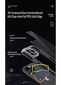 Ốp lưng cho iPhone 16 Pro Max, iPhone 16 Pro, iPhone 16 Plus, iPhone 16 hiệu LIKGUS trong suốt bảo vệ camera, chống ố, chống sốc cao cấp - Hàng chính hãng.