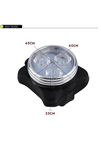 Đèn Hậu Xe Đạp 3 Bóng Đèn Sau Xe Đạp Giúp Cảnh Báo Đạp Xe/Chạy Bộ Ban Đêm Sạc USB Mai Lee