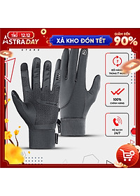 Găng tay giữ ấm mùa đông chống gió, kháng nước mưa Rhino G102 Bao tay thể thao cảm ứng điện thoại, găng tay đi xe máy, xe đạp lót nỉ cho nam nữ, bảo hộ đi phượt