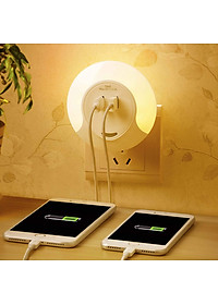 Đèn Ngủ LED Cảm Biến Kèm Ổ Cắm USB Dobo Electric Korea - Trắng