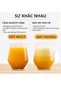 Máy Ép Trái Cây Mishio MK313 motor đồng máy nặng 5.2Kg - Hàng Chính Hãng