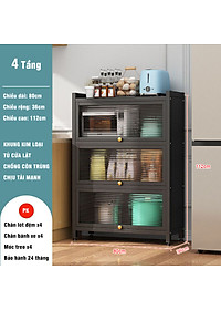 Kệ đa năng nhà bếp có nắp đậy kín thép carbon sơn không gỉ SIÊU XỊN - SIÊU ĐẸP - SIÊU BỀN