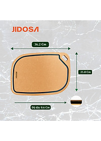 Thớt sạch sợi gỗ tự nhiên JIDOSA JD3830, an toàn, chống trầy xước , chống cong vênh dùng được trong máy rửa chén đa năng