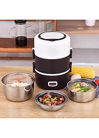 Hộp Cơm 3 Tầng Giữ Nhiệt Inox An Toàn – Hộp Đựng Cơm Cắm Điện 3 Tầng Cao Cấp Văn Phòng Đựng Thức Ăn Chính Hãng