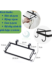 Giá Treo Túi Rác Đa Năng Gắn Cửa Tủ Bếp -Móc Treo Túi Rác Tiện Lợi Cho Nhà Bếp -Giá Đỡ Túi Rác Gọn Gàng Treo Cửa Tủ