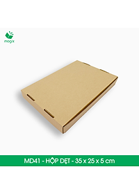 MD41 - 35x25x5 cm - 25 Thùng hộp carton trơn đóng hàng