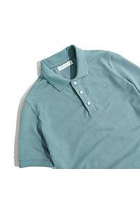 Áo Thun Polo Nam Cổ Bẻ Xanh Cyan BY COTTON Cyan Basic Polo