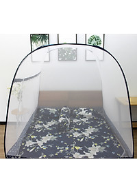 Mùng chụp tự bung Cao Cấp Mộc Miên- Đỉnh Rộng Viền Chân 