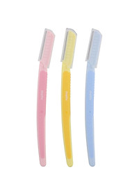 Dao Cạo Lông Mày Cán Dài Kai Pretty 01628-GA0053 (Set 3 cây)