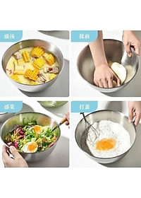 Bộ 3 Bát Trộn Inox TOKDODO Rất Tiện Lợi, Đa Dạng Công Năng, An Toàn Khi Sử Dụng