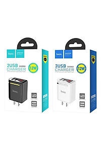 Củ sạc nhanh 2 cổng có đèn led Hoco C39 - hàng chính hãng