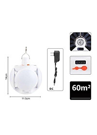 Bóng Đèn Tích Điện 40W , Năng Lượng Mặt Trời 4 Cánh ,Đèn Led Siêu Sáng ,Tiết Kiệm Điện Năng , Chống Nước - HÀNG CHÍNH HÃNG MINIIN