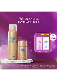 Bộ kem chống nắng Anessa dạng xịt và sữa chống nắng bảo vệ hoàn hảo (Anessa Perfect UV Sunscreen Skincare Spray and Milk)