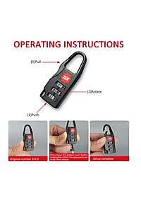 Khóa chống trộm cho tất cả các loại hành lý như balo, túi xách du lịch ,vali kéo hàng cao cấp chất lượng cao