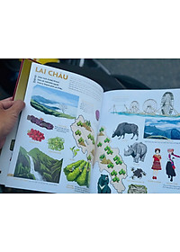 Combo 2 cuốn (Bìa cứng) CHUNG MỘT NGÔI NHÀ; ĐẤT NƯỚC GẤM HOA – ATLAS 54 DÂN TỘC VIỆT NAM – NXB Kim Đồng