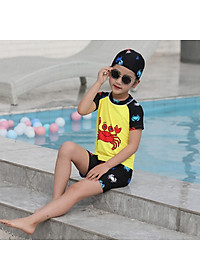 Bộ Đồ Bơi Cho Bé Hình Cua Biển BB026 MayHomes Hình Crab, Vải Thun Lạnh Bền Đẹp, Không Phai Màu, Dành Cho Bé Trai Và Bé Gái