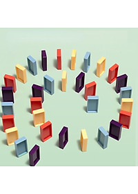 Đồ Chơi Đoàn Tàu Thả Domino Có Đèn Cho Bé Xếp Hình Lắp Ráp Giải Trí Giúp Bé Tăng Trí Thông Minh Rèn Luyện Tư Duy PaKaSa - Chính Hãng