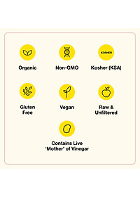 Giấm táo hữu cơ Bragg - Organic Apple Cider Vinegar