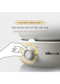 Nồi Điện Đa Năng BEAR SB-NL25L - Đế Rời Đun Sôi Siêu Nhanh Chiên Xào Hấp Dung Tích 2.5 Lít Công Suất 1000 W - Hàng Chính Hãng
