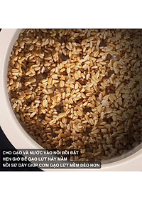 Nồi Cơm Điện Sứ Dưỡng Sinh Mishio MK365 lòng sứ nguyên chất 0.8L không chứa chất chống dính - Hàng chính hãng