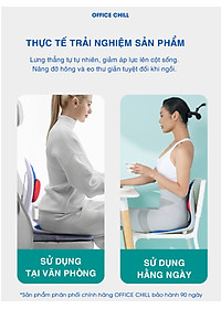 Ghế Chỉnh Dáng Ngồi Công Thái Học OFFICE CHILL Ngồi Thẳng Đúng Tư Thế Chống Đau Lưng Gù Lưng Ghế Thế Hệ Mới Bảo Hành 90 Ngày