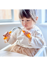 Bộ thìa nĩa ăn dặm cho bé Easy Grip Marcus & Marcus, từ 3 tuổi