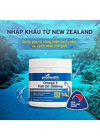 Combo 2 Hộp Dầu Cá Goodhealth Omega 3 Fish Oil 1000mg 150 Viên - Bổ Não - Tăng Trí Nhớ - Mắt Tinh - Chính Hãng Từ New Zealand