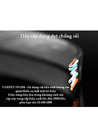 Ugreen UG50180NW102TK 15M màu Đen Cáp mạng LAN CAT6 dây dẹt - HÀNG CHÍNH HÃNG