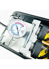 Bơm xe máy - Bơm xe đạp chân - Bơm đạp chân 2 ống đa năng - Bơm hơi đạp chân mini Xe Đạp, Xe Máy, Xe Ô tô, Xe Hơi Đa Năng Dễ Dàng Xếp Gọn thân hợp kim siêu bền, hỗ trợ cả van Mỹ và van Pháp Thương hiệu KIOTOOL