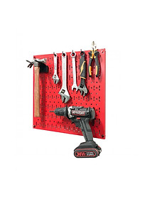 Bảng treo dụng cụ SMLIFE Pegboard cơ khí SQ – Đỏ