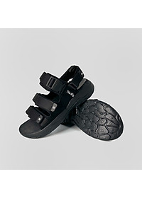 Giày Sandal Nam Nữ Unisex The BiLy Quai Ngang Dây Dù Đế IP Siêu Êm Nhẹ Màu Đen-BL08
