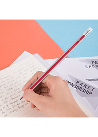 Bút 2B kèm tẩy Deli - sọc neon nhiều màu - 12 cây/hộp - E37013 / E37014 / E37015 / E37016/ E37000/ E58103/ E10902