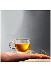 SET ẤM TRÀ THỦY TINH HOA CÚC | BỘ ẤM TRÀ HOA CÚC FULL SET BAO GỒM ẤM - BẾP - CHÉN - ĐĨA KÊ THẮP NẾN SANG CHẢNH