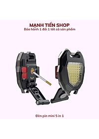 Đèn LED mini móc khóa 5 in 1 TiMa.lala – đèn pin COB – đèn pin dã ngoại – sạc USB tiện dụng kèm dây sạc – Hàng chính hãng